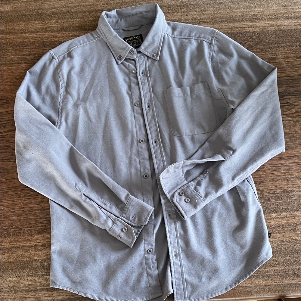 United By Blue Tan Shirt with Black Label